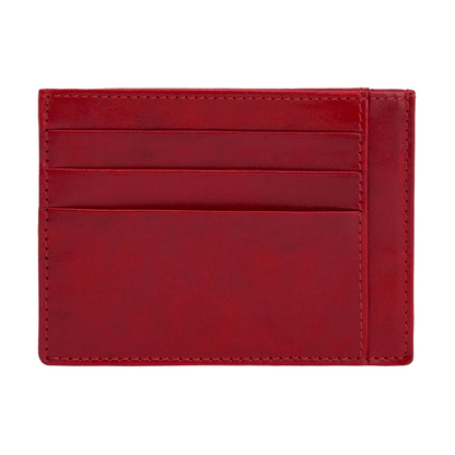 Nine-Slot Hand-Buffered Full Grain Leather Card Holder